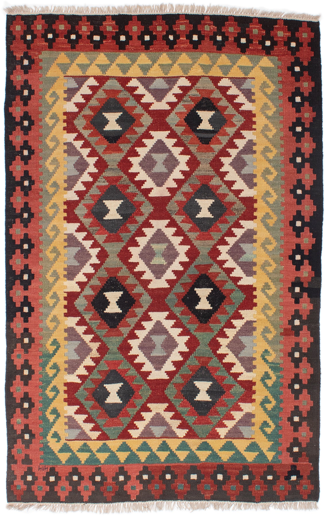 Kilim viola afgano